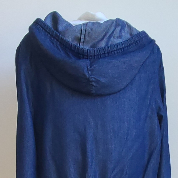 Denim Hooded Jumpsuit - Picture 5 of 6